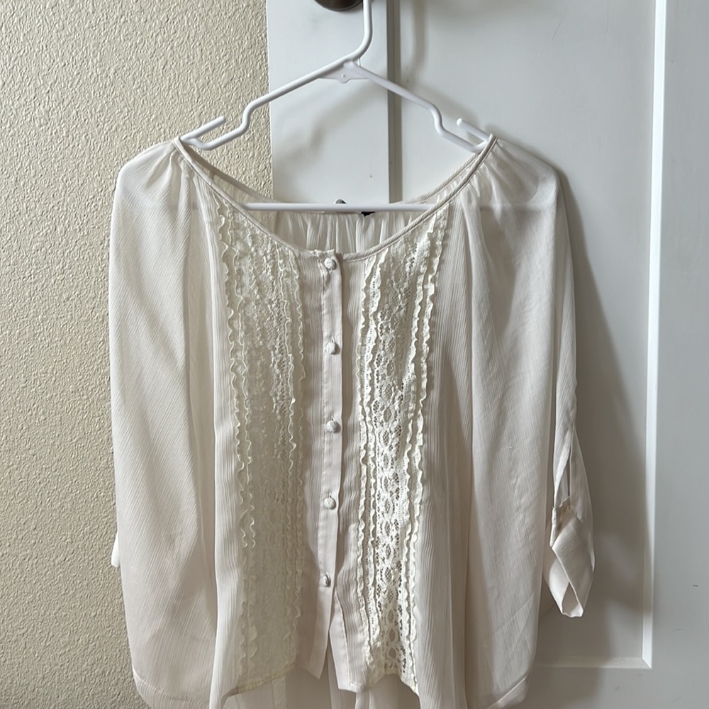 Dolce Vita DV Lace Dolman Blouse sz XS - Picture 9 of 11
